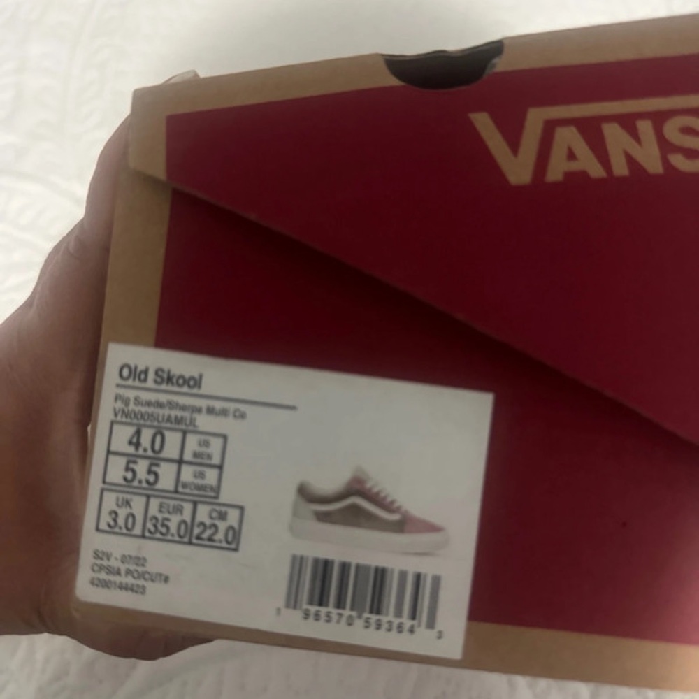Vans Old Skool Men’s Pink/White Skate Shoes